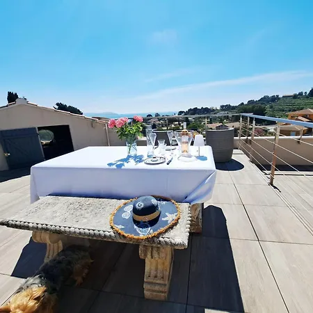 Apartment Perle Du Pradon Terrasse Vue Mer, Nuit Etoilee Et Jacuzzi Carqueiranne